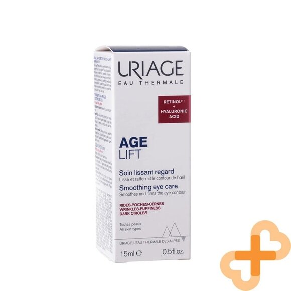 URIAGE AGE LIFT Smoothing Eye Care Retinol & Hyaluronic Acid Serum 0.5 oz NIB - Picture 2 of 6